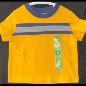 💞 New Baby Boy 9 Month Yellow Stripe Tee
